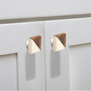 Mascot Hardware Fusion Half & Half 1-1/3 in. (34mm) White & Brown Drawer Cabinet Knob