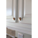 Mascot Hardware Fusion Half & Half 1-1/3 in. (34mm) White & Brown Drawer Cabinet Knob