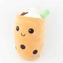Boba Stuffed Animal, Bubble Tea Toy, Ultra Soft Spandex Fabric, 25cm 35cm Kawaii Figure, Cute Room Decor For Her