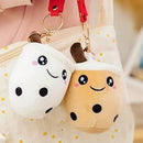 Boba Plush Keychain 3 pcs Set for Car Keys and Kawaii Gift Lovers