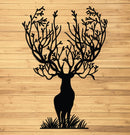 Stag with Branches for Antlers Sign