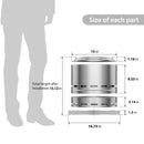 Stainless Steel Wood Burning Smokeless Outdoor Fire Pit