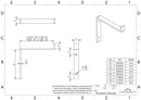 Metal Z Bracket for Open Shelving
