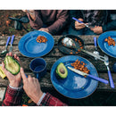 Stansport Deluxe 24-Piece Enamel Camping Tableware Set