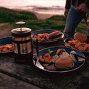 Stansport Deluxe 24-Piece Enamel Camping Tableware Set