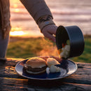 Stansport Deluxe 24-Piece Enamel Camping Tableware Set