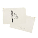Stay Golden Cotton Canvas Cosmetic Bag