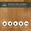 American Oak Lexington by Steller Floors - 3/4" Solid Wood Floating System & Free Shipping