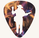 Stevie Ray Vaughan Guitar Pick Metal Art Sculpture