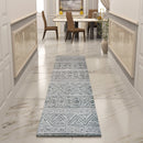 Premium Hand-Tufted Rug Made of 100% Wool  - Still River Grey - 2x10 Feet