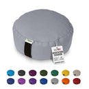Zafu Meditation Cushion yoga pillow - Cotton & Organic Buckwheat Hull filling, Made in USA