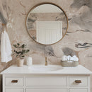 Abstract Marble Wall Mural - Organic Earthy Tones & Fluid Art Wallpaper
