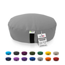 Zafu Meditation Cushion yoga pillow - Cotton & Organic Buckwheat Hull filling, Made in USA