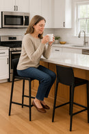 Outdoor Counter Stool Crossback 26" - Set of 4 - Milan