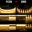 SLD01 Dotless Linear LED Strip Lights Low Voltage FCOB 8mm DC12V Tape Light