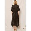 Striped Sequin Midi Dress [Sizes Small and Medium Only]