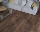 SPC Vinyl Rigid Core 7" Width 60" RL, 6mm Thick, 1.5mm IXPE Studio Russet, Invicta - Mazzia Collection living room view 2