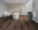 SPC Vinyl Rigid Core 7" Width 60" RL, 6mm Thick, 1.5mm IXPE Studio Russet, Invicta - Mazzia Collection bath view 2