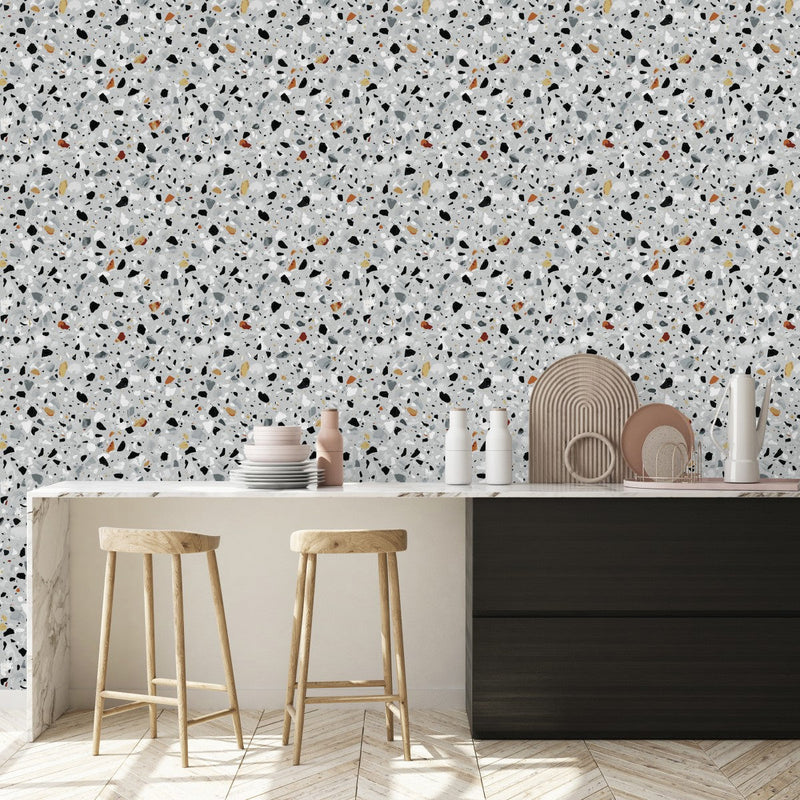 Grey Dots Wallpaper