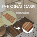 Sandpoint Natural Teak Shower and Bath String Mat 40″ x 20″