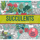 Succulents Adult Coloring Book | 31 Relaxing Plants Illustrations