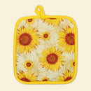 Summer Sunflowers Oven Mitts And Potholder Set