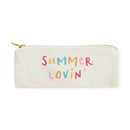 Summer Lovin' Cotton Canvas Pencil Case and Travel Pouch