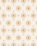 Sun Rays Wallpaper, off-white and mustard