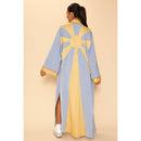 Sunburst Kimono Big Long Textured Satin Duster [Size L-XL Remaining]
