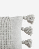Braided Pom Pom Lumbar Pillow