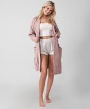 Snug Ribbed Cardigan Robe | Last Chance