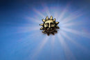 Sun Face Gold Lapel Pin