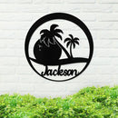 Sunset Palms Name Sign