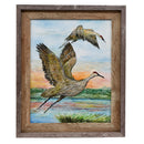 Crane Painting | 14.5 x 17.5 | Frame Included | Sheryll Hickman Art