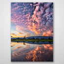 Sunset Reflection Print Metal Wall Art – Nature Landscape Scenic Home Decor