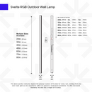 Svelte RGB Outdoor Lamp