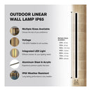 Svelte Outdoor Linear Lamp