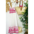 Sweet Bandage Slip Boho Print Dress in Red and White [Available in M-L]