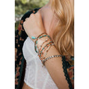 Sweet Pastel Studded Beads Stack of 9 Layering Bracelets | Beads and Studs Bohemian Inspired Jewelry