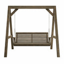 Amish Casual Heavy Duty Roll Back Swing with A-Frame Stand