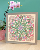 Swirling Thistles Mandala Counted Cross Stitch Kit by Bothy Threads XBUF3