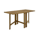 Naples Natural Teak Rectangular Dual Folding Balcony Table - 51"