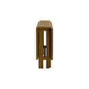 Naples Natural Teak Rectangular Dual Folding Balcony Table - 51"