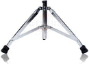 GRIFFIN Drum Hardware Set (3 Piece Kit) - Kick Drum Pedal, Drummer's Throne Seat & Straight Cymbal Stand - Deluxe Chrome Percussion Set for Mounting Crash, Ride & Splash Cymbals