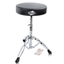 Drum Throne Stand by GRIFFIN - Padded Drummer’s Seat - Drum Set Percussion Chair for Adults - Musicians Guitar Stool Double Braced Hardware
