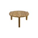 Carlsbad Natural Teak Wood Circular Coffee Table - 25-33"