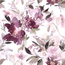 Burgundy Flowers Wallpaper
