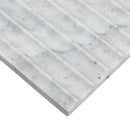 Arabescato Venato Milano Ribbo 12"x24" Honed Fluted Marble Wall Tile - MSI Collection edge view