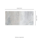 Arabescato Venato Valentino Fluto 12"x24" Honed Fluted Marble Wall Tile - MSI Collection measure view