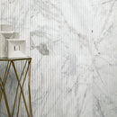 Arabescato Venato Valentino Fluto 12"x24" Honed Fluted Marble Wall Tile - MSI Collection table view